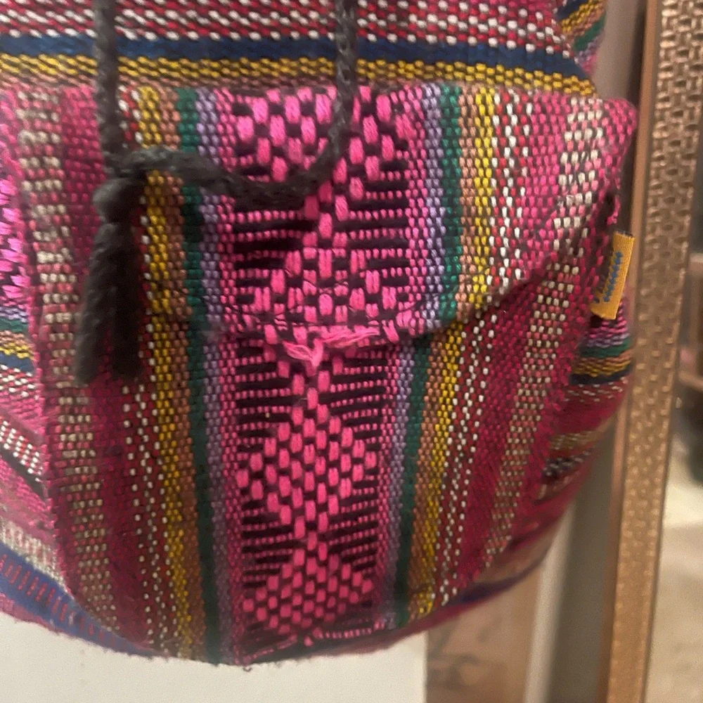 Boho or hippie Colorful Patterned Backpack - Picture 5 of 6
